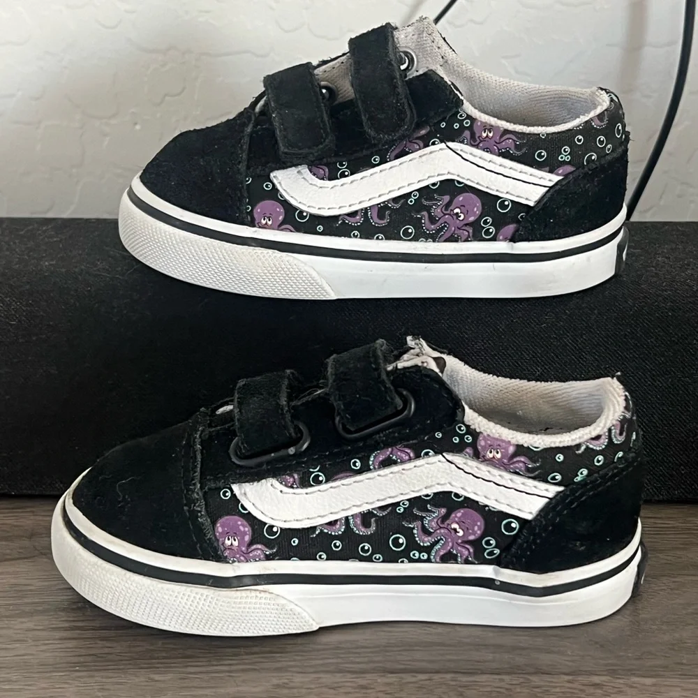 Vans Toddler Old Skool V Glow Octopus Sz6